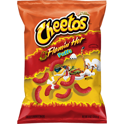 CHEETOS® FLAMIN' HOT® inflados, bocadillos sabor a queso