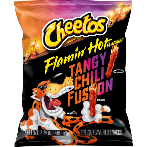 CHEETOS® Flamin’ Hot® Tangy Chili Fusion crocantes, bocadillos